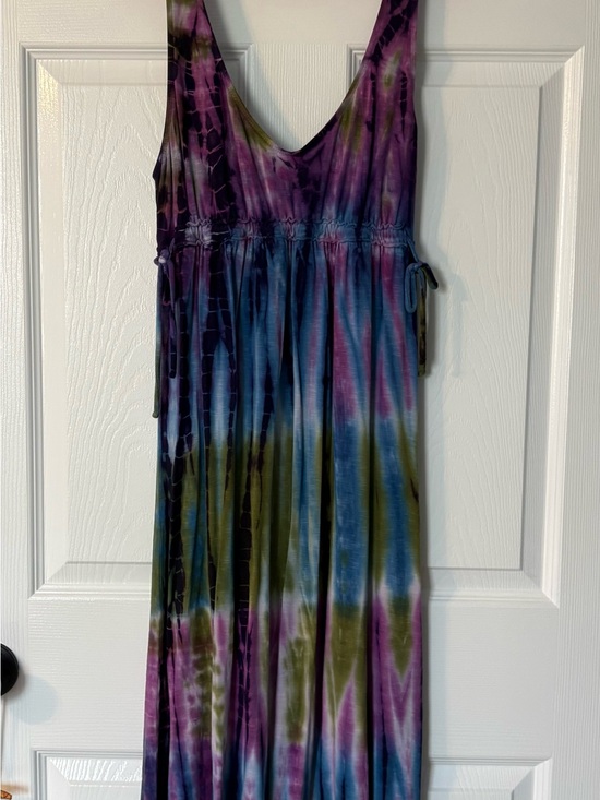 Lucky Brand Dresses & Skirts - Lucky Brand Tie-Dye Maxi Dress in Purple, Blue & Olive